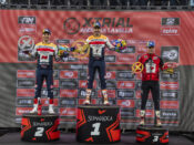 2025-26 FIM X-Trial Round 1 podium