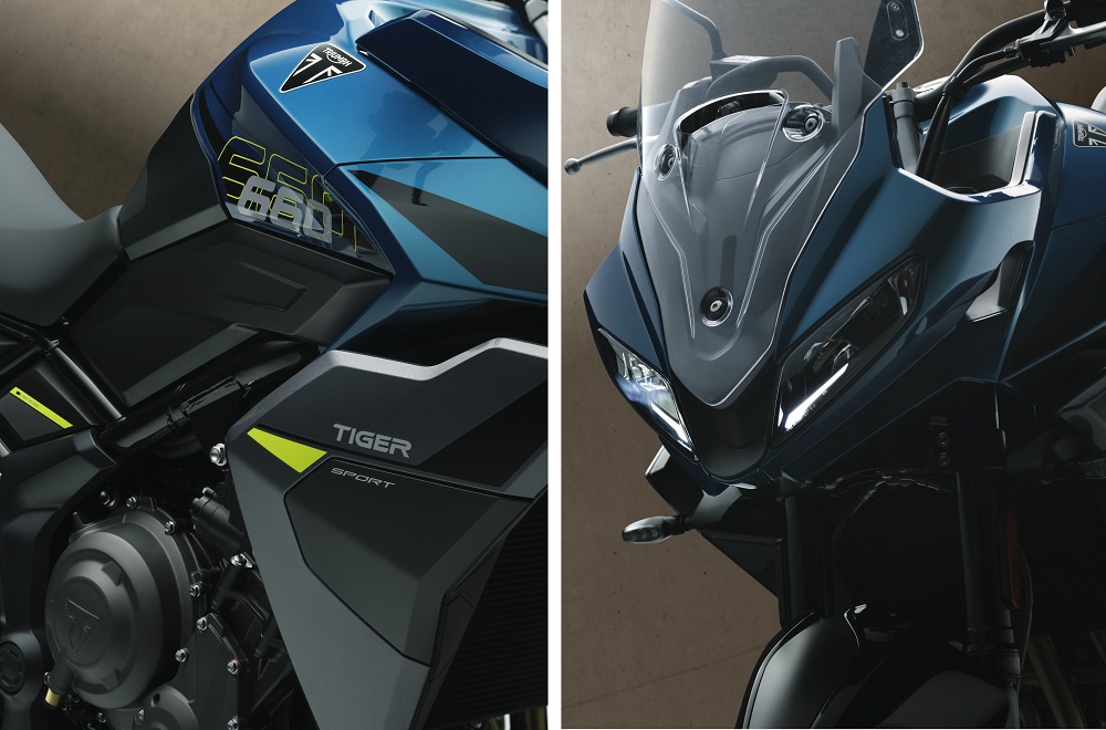 2026 Triumph Tiger Sport 660 windscreen and right side
