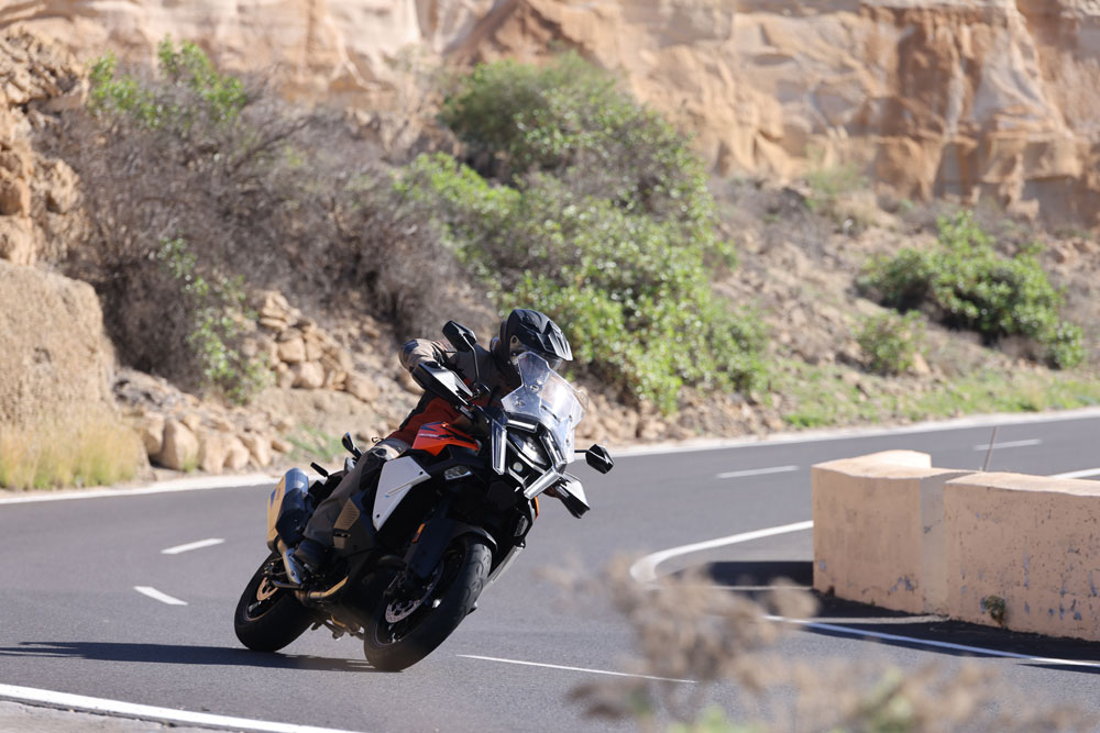 2027 KTM 1390 Super Adventure S Evo on pavement 2027 KTM 1390 Super Adventure S Evo on pavement