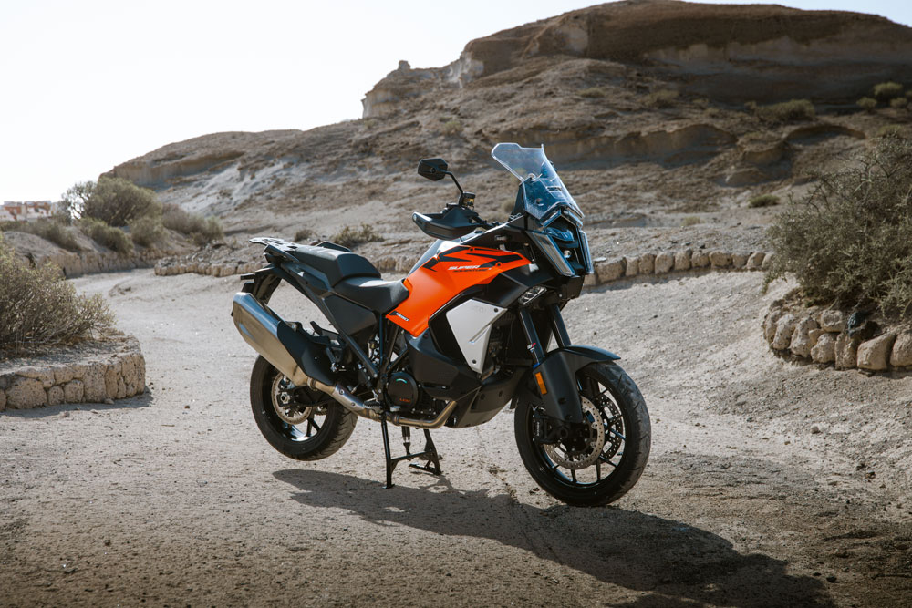 2027 KTM 1390 Super Adventure S Evo left side 2027 KTM 1390 Super Adventure S Evo left side