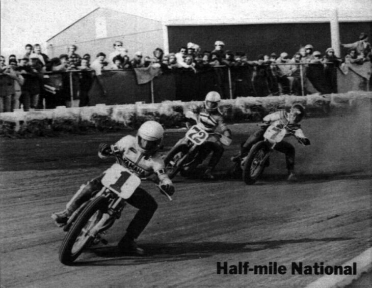 Archives Column Kenny Roberts (1), Mike Kidd (72), Mert Lawwill (70) 1974