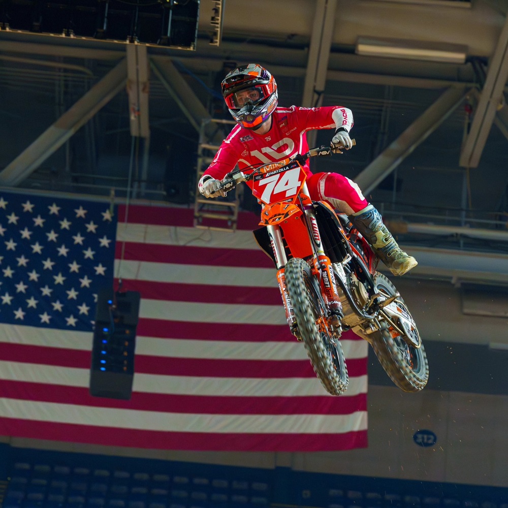 Gage Linville at 2026 Partzilla Arenacross Final