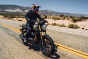 Kit Palmer riding 2025 Royal Enfield Bear 650