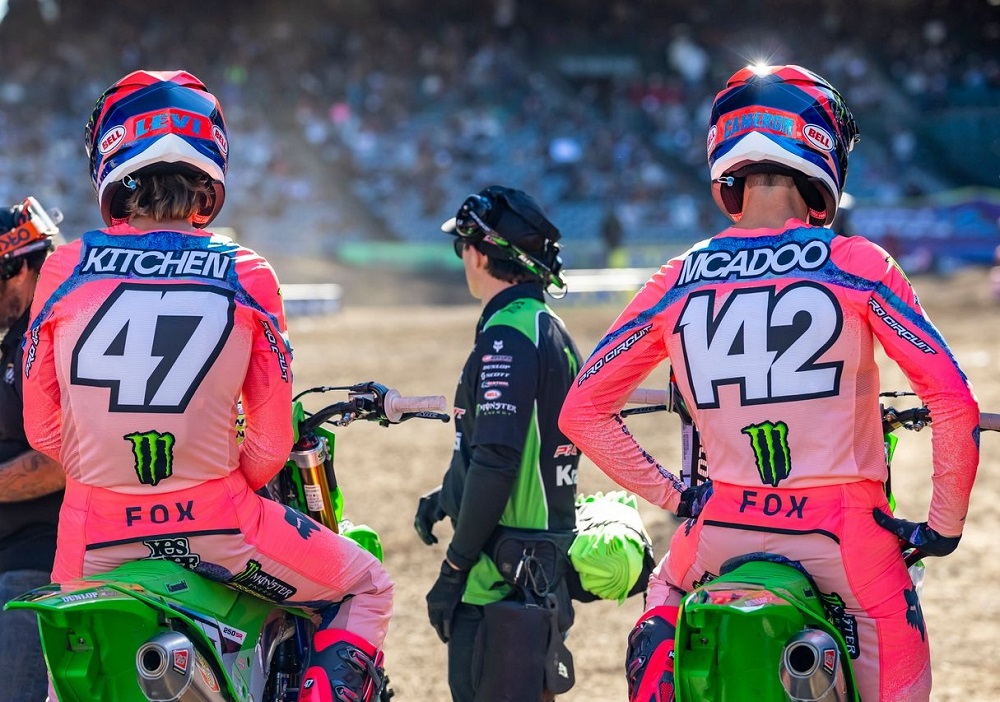 Levi Kitchen and Cameron MacAdoo wearing Fox Racing Vision LE gearset