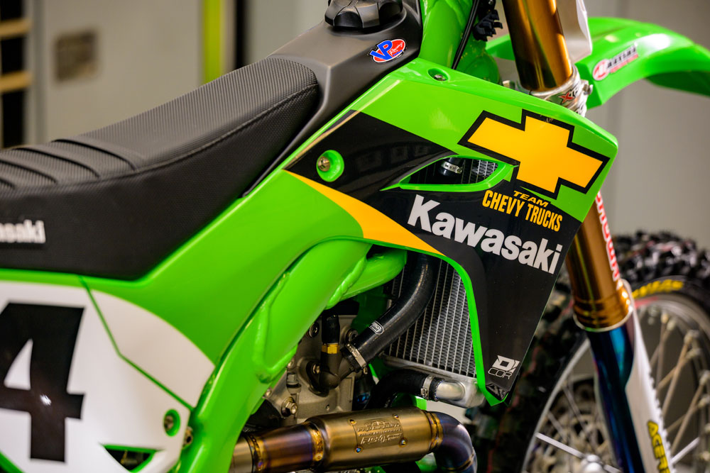 Ricky Carmichael’s 2001 KX250SR and 2026 KX450SR