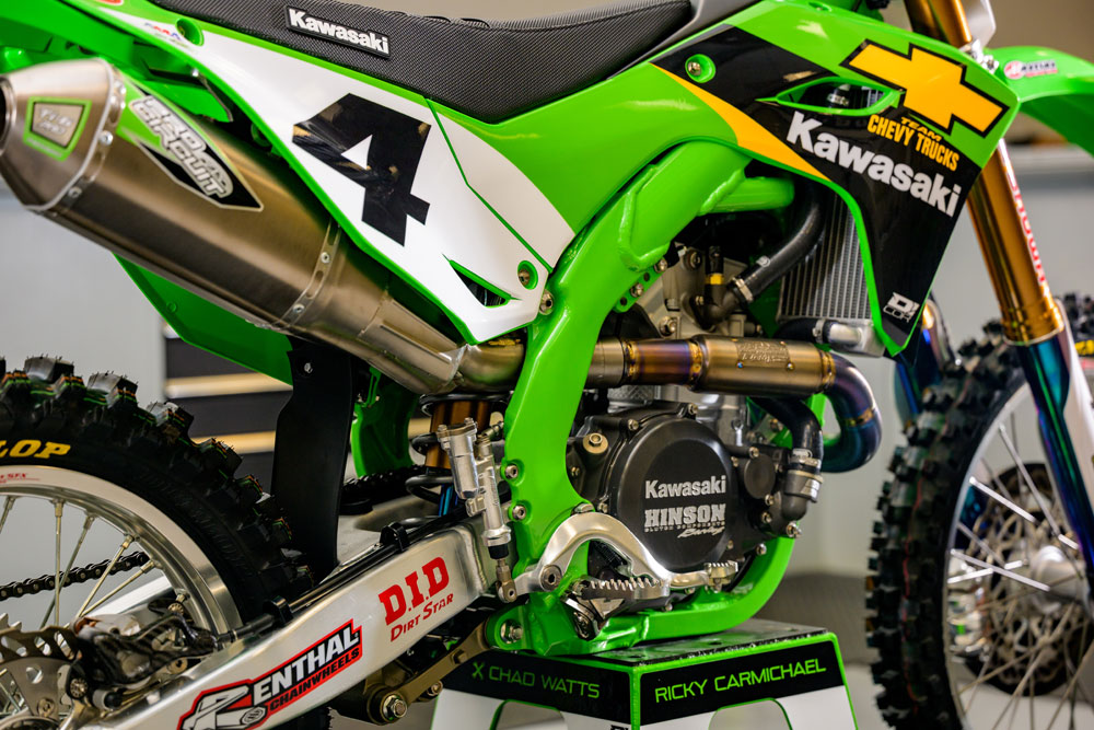 Ricky Carmichael’s 2001 KX250SR and 2026 KX450SR