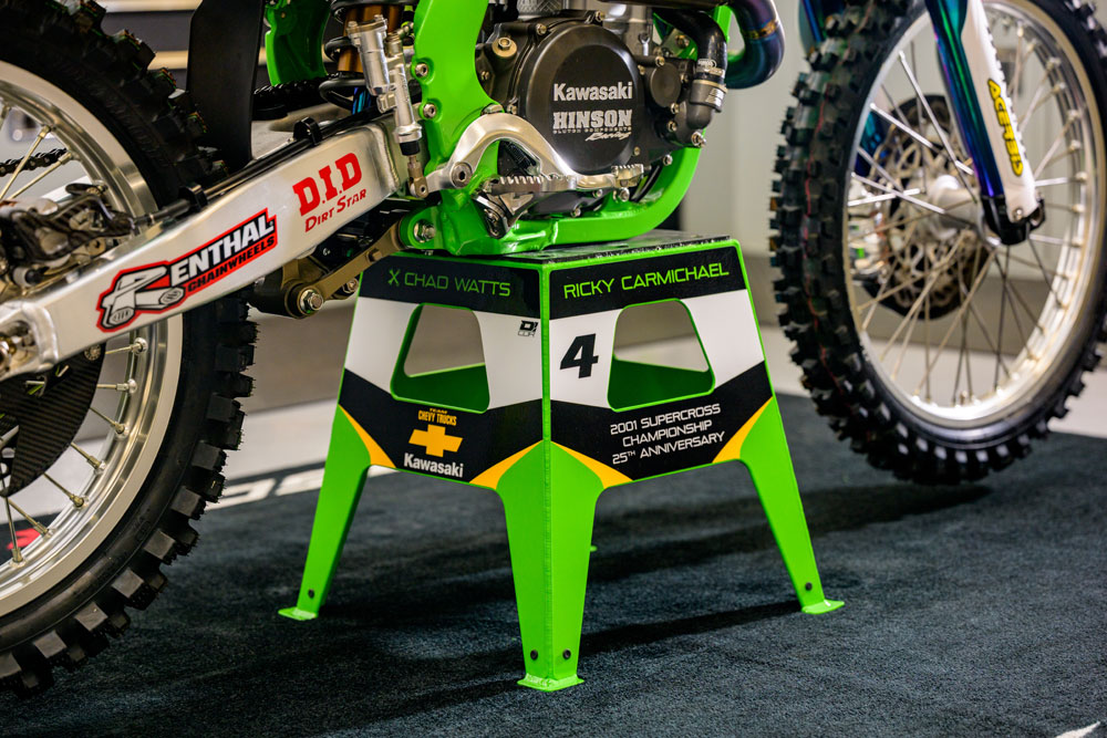 Ricky Carmichael’s 2001 KX250SR and 2026 KX450SR