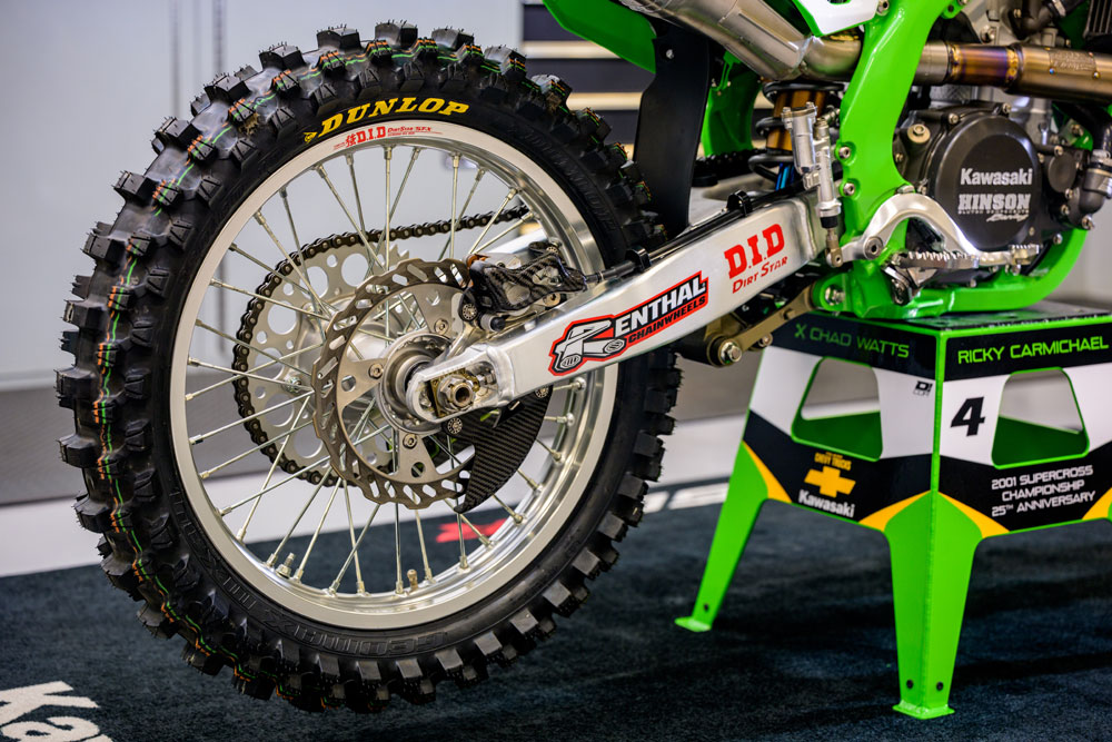 Ricky Carmichael’s 2001 KX250SR and 2026 KX450SR