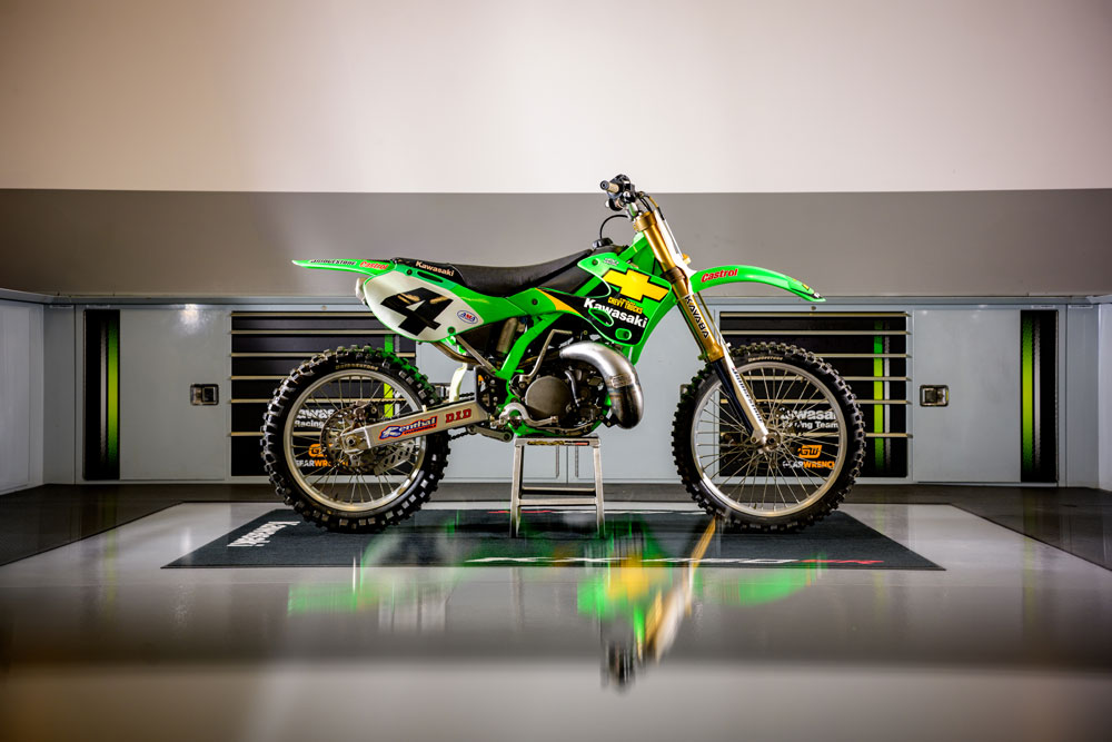 Ricky Carmichael’s 2001 KX250SR and 2026 KX450SR